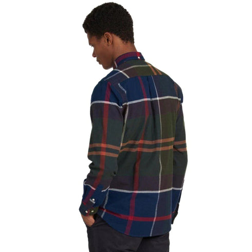 Barbour Camicia casual Camicia Uomo Iceloch Tailored Verde moro - Francavilla Moda